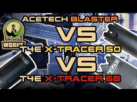 the Acetech blaster VS T4E X-Tracer 50 VS T4E X-Tracer 68