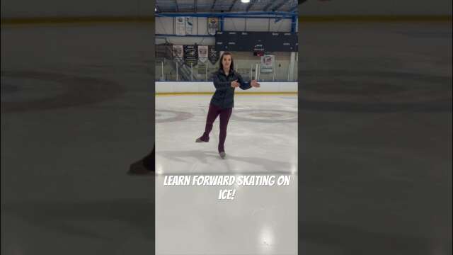 Learn Basic Forward Stroking… On Ice!    #skatingcoach #iceskating #iceskater #skatingsuccess