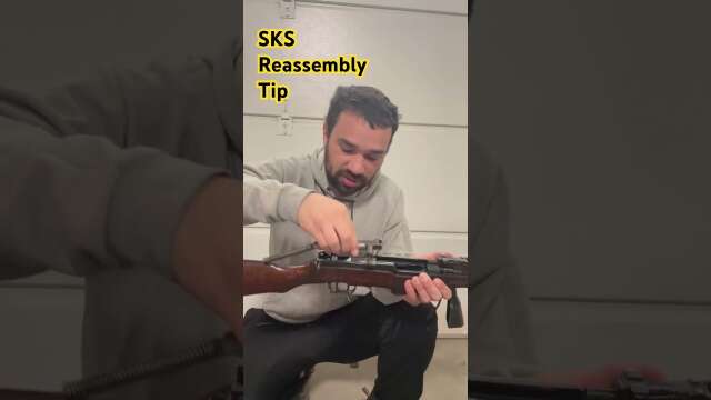 SKS Reassembly Tip #gun #SKS #c&r #howto #Triangle26