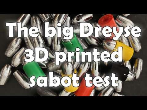 The big Dreyse *D printed sabot test