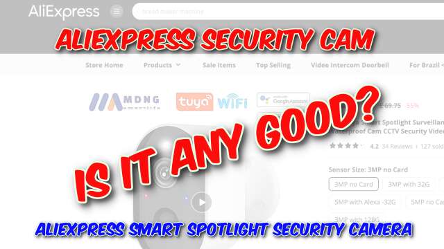 AliExpress Smart Spotlight Security Camera