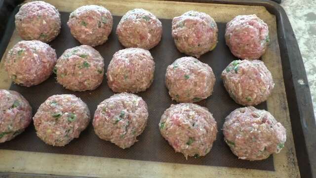 Pork and Beef Asian Meatballs