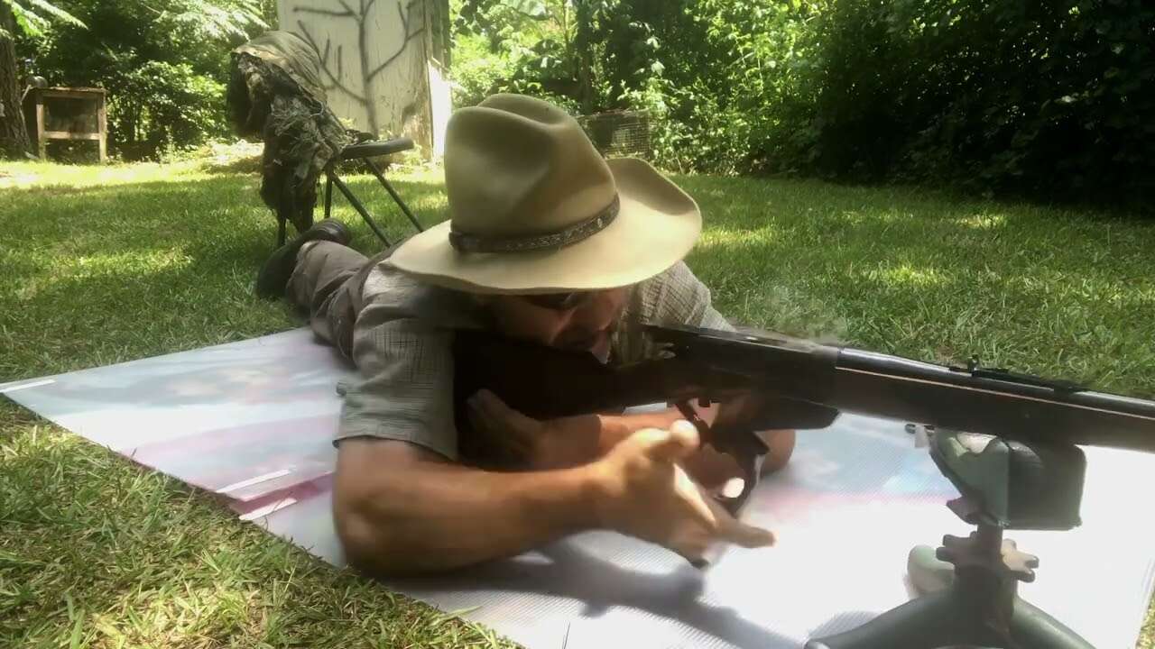 Shooting lever actions prone