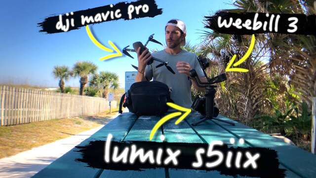How I Approach filming Beaches By Myself | Solo Filming with the Lumix S5iix + Weebill 3 + Mavic Pro
