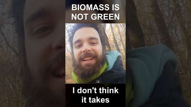 Biomass fuel is NOT green energy! #greenwashing #biomassfuel #shorts #short #greenenergy #scam