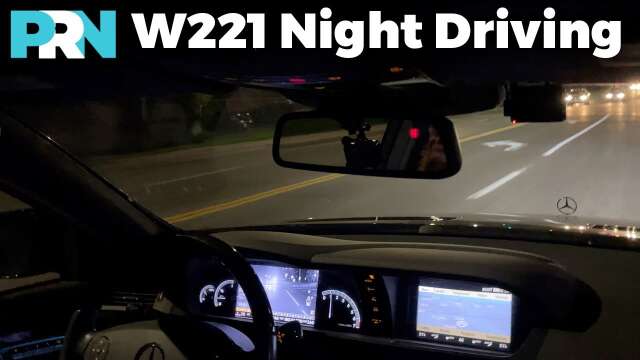 W221 S-Class Night Drive - Ride Along in my 2013 Mercedes-Benz S 550 in a Canadian City at Night
