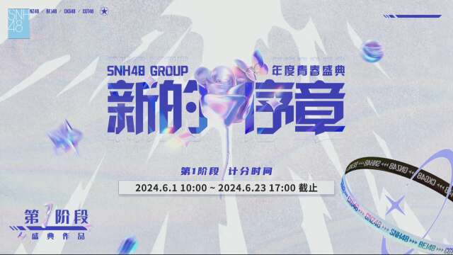 SNH48 Group - 2024 Youth Festival 1st Preliminary Results 20240623