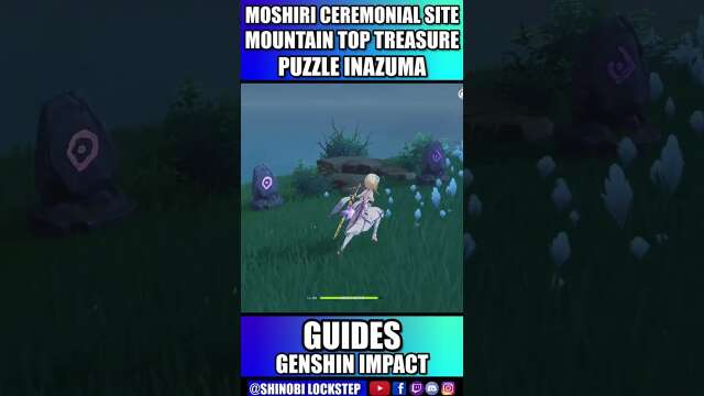Moshiri Mountain Top Treasure Puzzle Genshin Impact #shorts