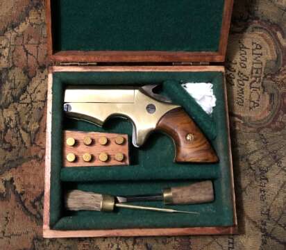 Homemade 22 Derringer with a Brass Frame