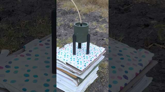Explosive Shaped Charge VS Paper Stack