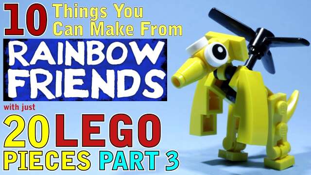 10 Rainbow Friends things you can make with 20 Lego pieces Part 3