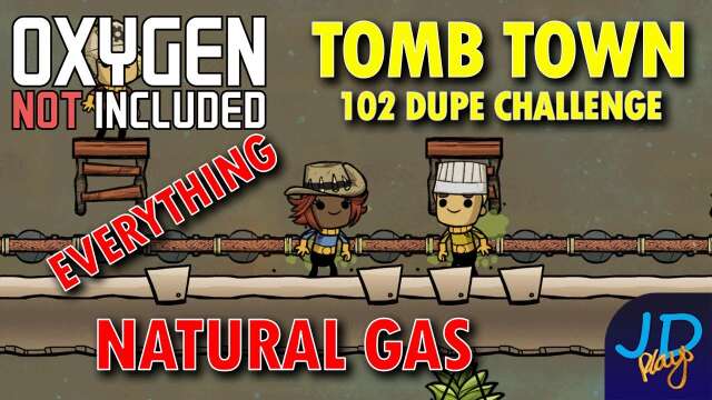 Natural Gas ⚰️ Ep 24 💀 Oxygen Not Included TombTown 🪦 Survival Guide, Challenge