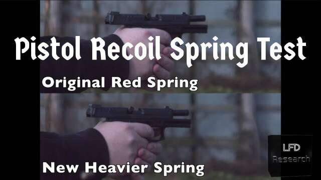 Pistol Recoil Spring Weight Compairson