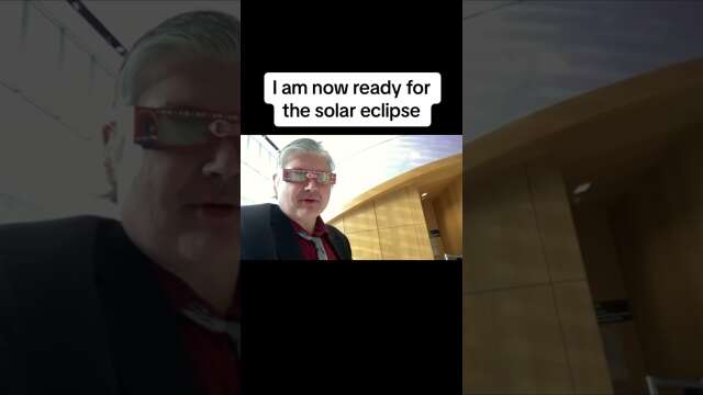 I am now ready for the solar eclipse#Eclipse #SolarEclipse #Glasses #WeldingGlasses￼