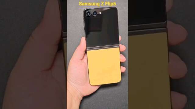 The Yellow Samsung Galaxy Z Flip5