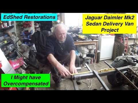Jaguar Daimler MK2 Sedan Delivery Van Project Rear door frame creation  but is the Chassis too long?