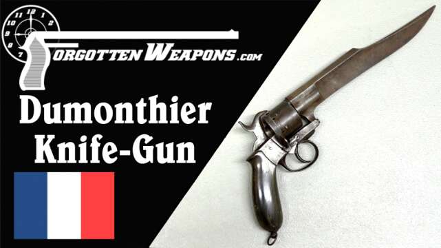 Huge Dumonthier Bowie Knife Revolver