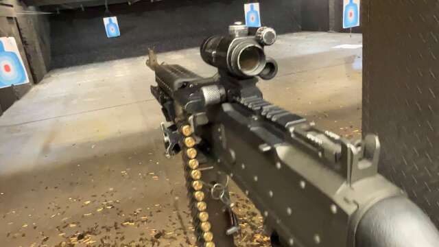 US M240B POV firing