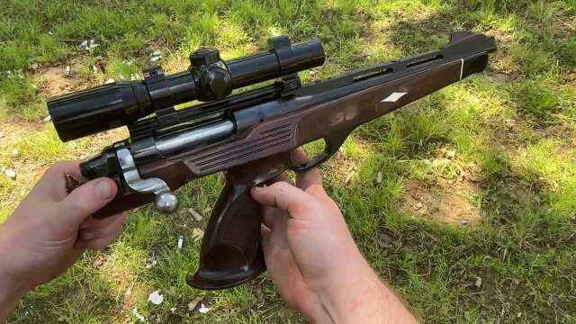Remington XP-100 POV firing