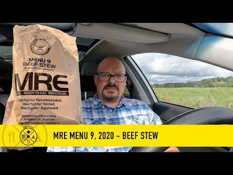 MRE menu 9, 2020 - Beef Stew
