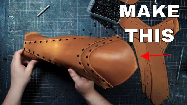 DIY Leather Greaves - Prince Armory Warrior Armor