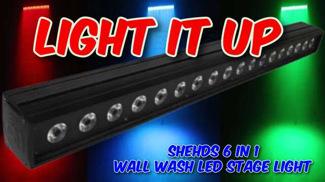 SHEHDS 6 IN1 Wall Wash LED Stage Light Review