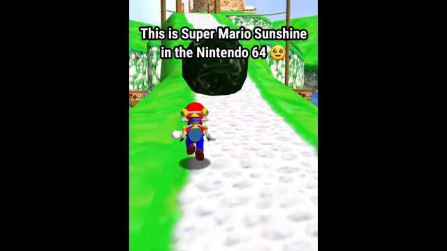 If Mario sunshine was an N64 game.... #shorts