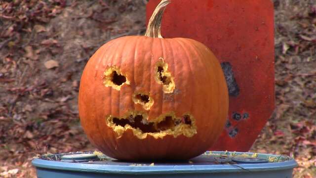 Carving the Halloween Pumpkin with a 9mm in Murphy NC