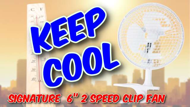 Signature S40007 6” 2 Speed Clip Fan Review