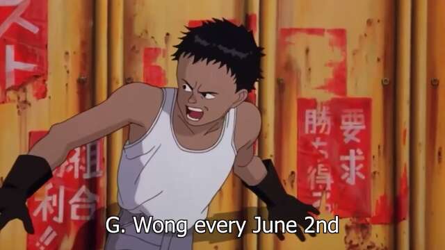 G Wong every June 2nd