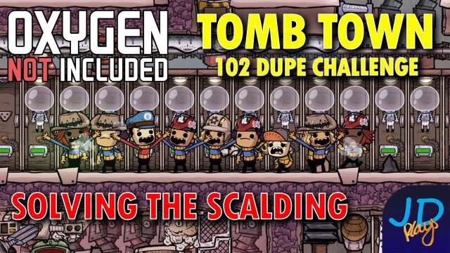 Solving the Scalding Problem ⚰️ Ep 35 💀 Oxygen Not Included TombTown 🪦 Survival Guide, Challenge