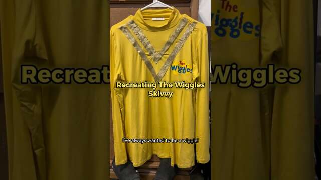 How I recreated the famous Wiggle shirt for my future Wiggles cosplay! | #cosplay #howto #shorts