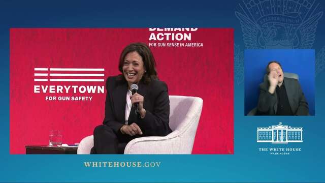 Vice President Harris Participates in a Moderated Conversation on Gun Safety