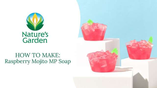 Raspberry Mojito MP Soap - Natures Garden